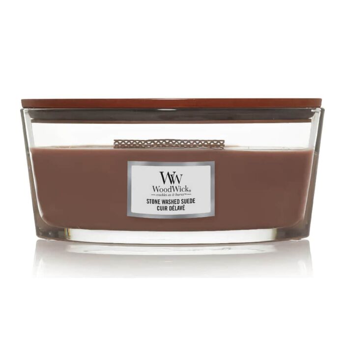 WoodWick - Stone Washed Suede - Ellipse Jar